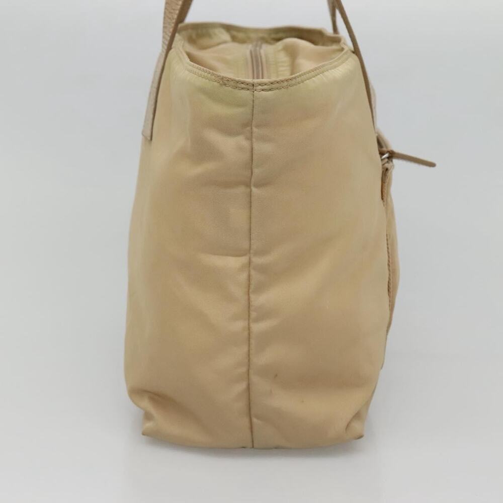 PRADA Tote Bag Nylon Beige Silver - Picture 4 of 9